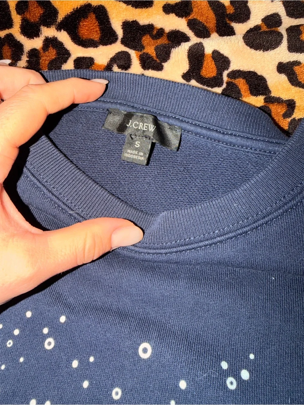 J. Crew Navy Crewneck Sweatshirt 
